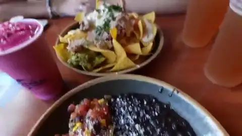 Pulled pork nachos at Thunderfalls Terrace