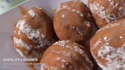 Caramel apple donuts at Friar's Nook
