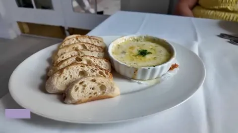 Baked fontina at The Cake Bake Shop