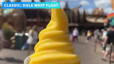 Dole Whip float at Aloha Isle