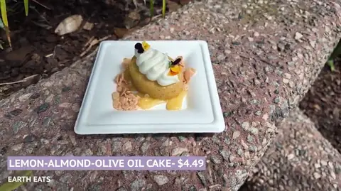 Lemon almond olive oil cake at Earth Eats