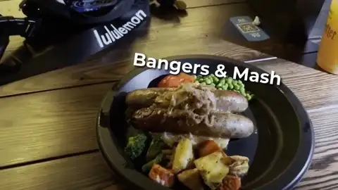 Sausages and mash at Leaky Cauldron