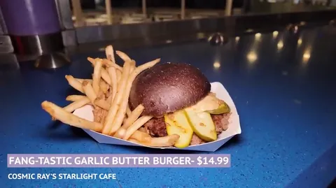 Fangtastic garlic butter burger at Cosmic Ray's