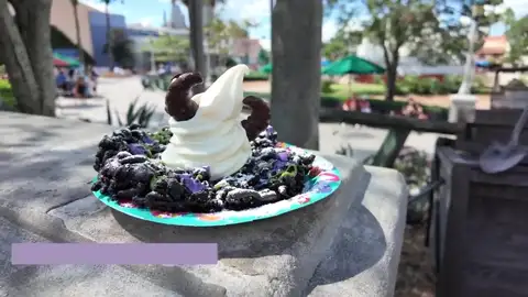 Maleficent funnel cake at Epic Eats