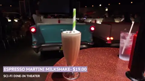 Espresso martini milkshake at Sci-Fi Dine-In
