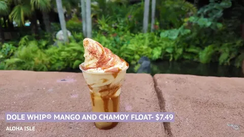Mango Dole Whip chamoy float at Aloha Isle