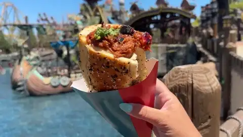 Pork bacon jam mac and cheese cone at Hooligan's Grog & Grub