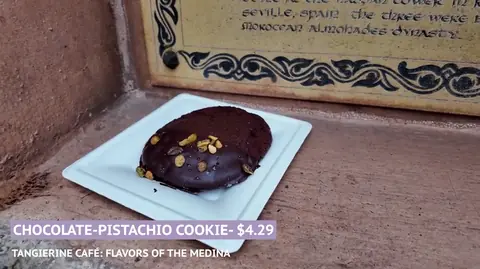 Chocolate pistachio cookie at Morocco