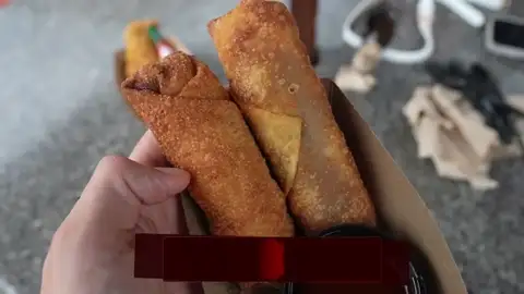 Southern BBQ pulled pork egg rolls at Club Juke