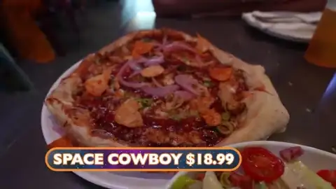 Space Cowboy pizza at Pizza Moon