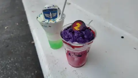 Zurg overload milkshake at Andy's snack stand (name garbled)