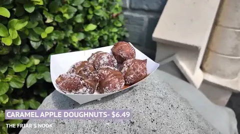 Caramel apple donuts at Friar's Nook