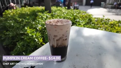 Pumpkin cream coffee cocktail at Homecoming