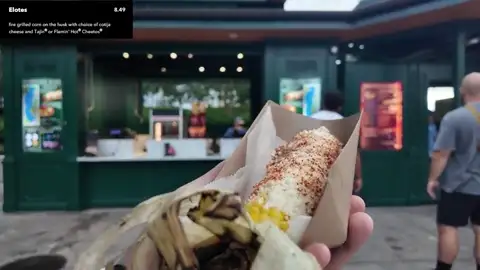 Elote with cotija and tajin at Parkside Fair