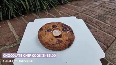 Brown butter chocolate chip cookie at Amorette's Patisserie